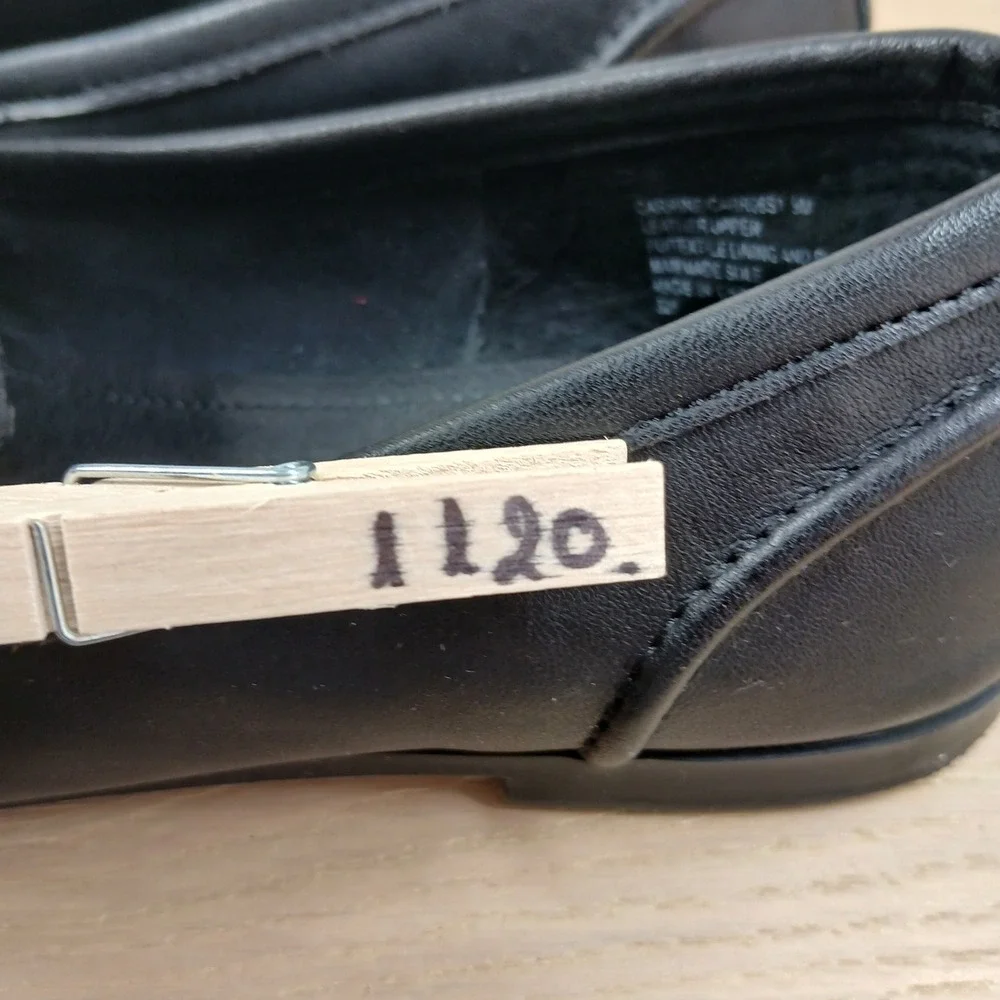 Steve Madden Loafers Women 9 Carrine Black Leather Gold Horsebit Flat Shoes